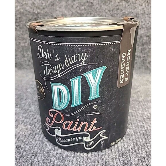 NEW Debi's Design Diary DIY Paint in Monet's Garden Green 32oz Chalk Paint Quart - Picture 2 of 4